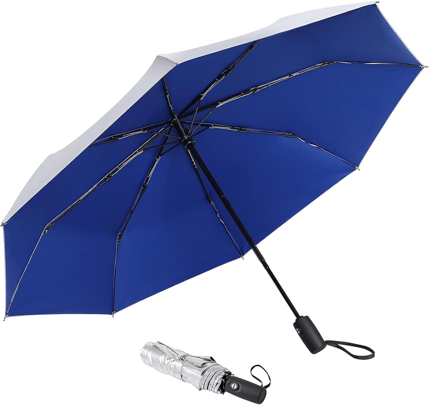 G4Free UPF 50+ UV Protection Travel Umbrella 42/46 Inch Auto Open Close