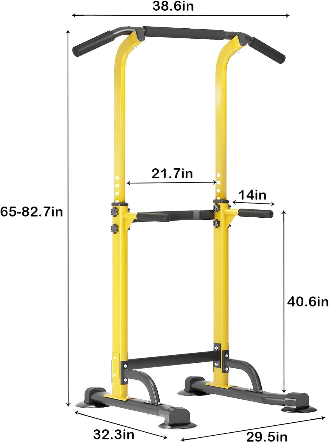 SogesHome Multi-Function Power Tower Pull Up Bar Dip Station for Home Gym