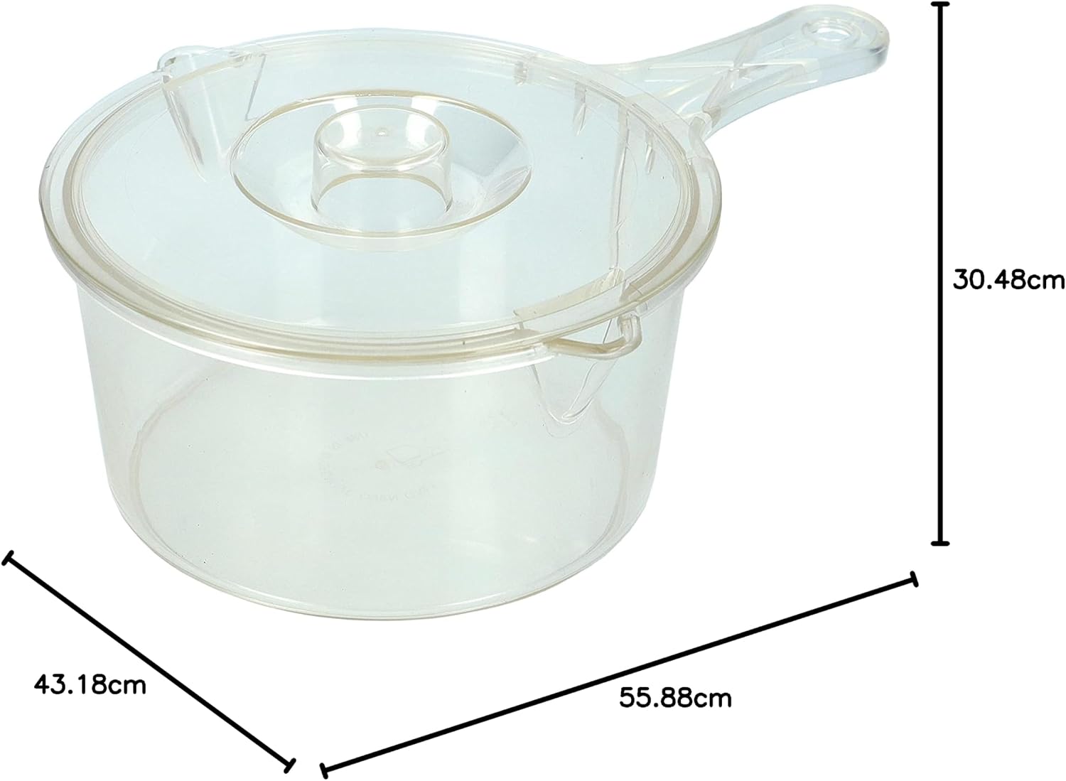 Microwave Kitchen Craft 5028250154163 900ml Saucepan, Clear