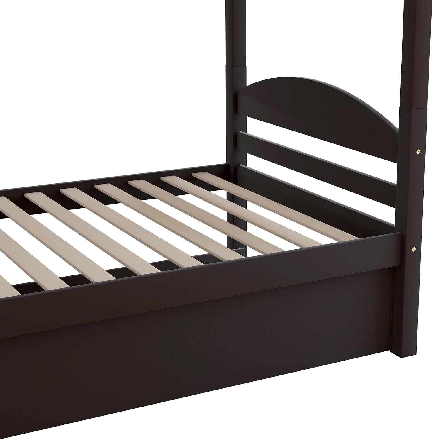 Harper & Bright Designs Twin L-Shaped Bunk Bed with Trundle, Can be Divided into Two L-Shaped Beds, No Spring Box Needed (Grey)