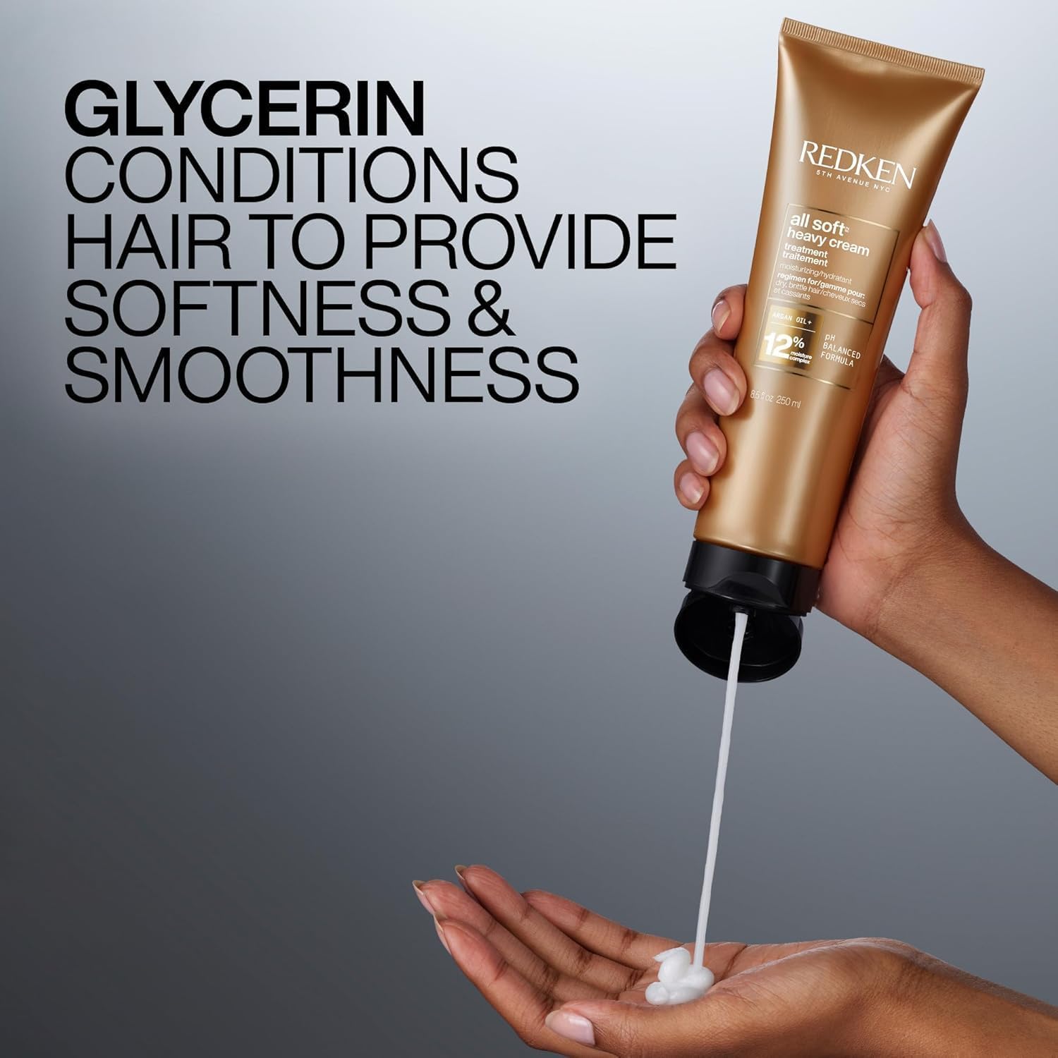 Redken All Soft Heavy Cream Mask Treatment- Moisturizing Deep Conditioner Treatment For Dry Hair, Softens and Smooths Hair, With Argan Oil