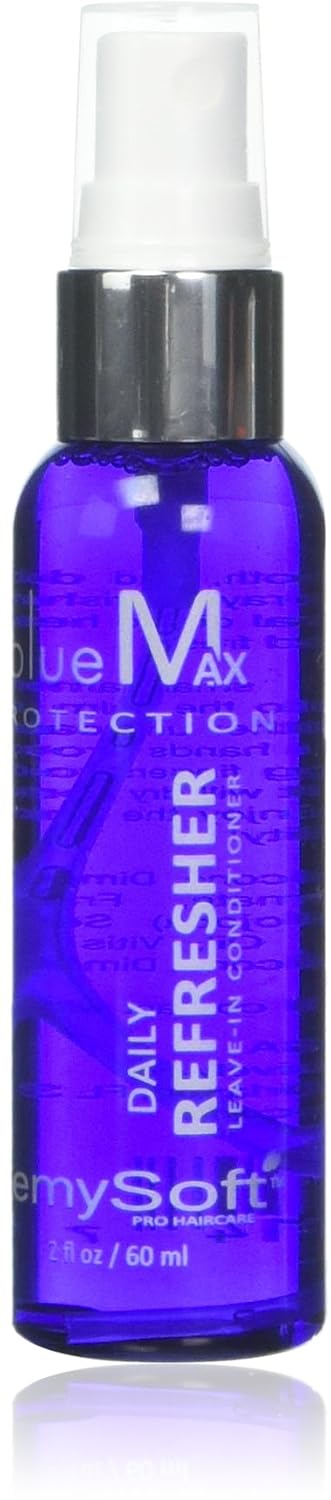 RemySoft blueMax Daily Refresher - Safe for Hair Extensions, Weaves and Wigs - Salon Formula Leave-in Conditioner - SCENTED