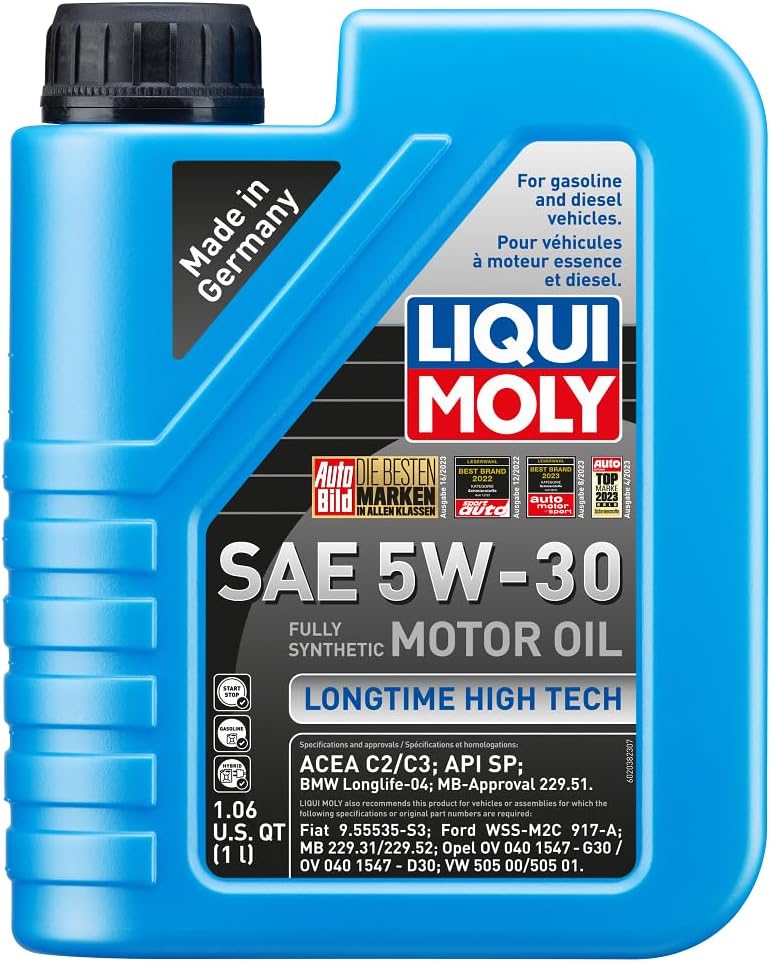 LIQUI MOLY Longtime High Tech SAE 5W-30 | 1 L | Fully synthetic engine oil | SKU: 2038