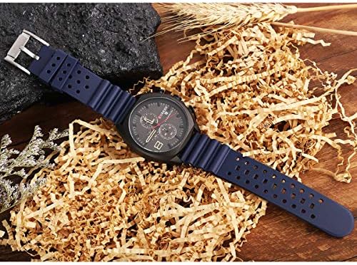 HUAFIY Silicone Watch Band 20mm22mm24mm FKM Rubber Watch Band for Men Women