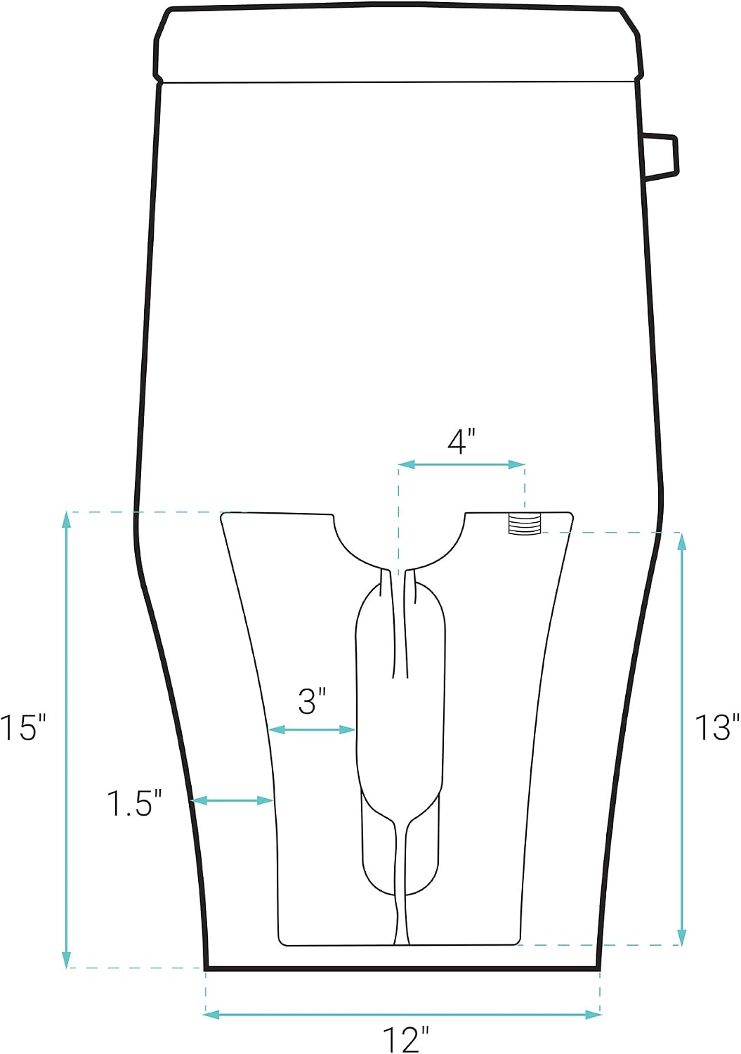 Ivy One-Piece Elongated Toilet Left Side Flush, 10" Rough-In 1.28 gpf