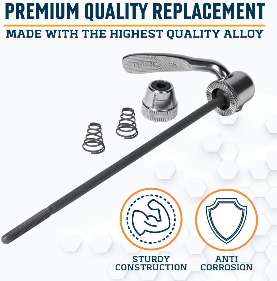 Alpcour Replacement Skewer – Quick Release Rear Wheel Axel Skewer for Road Mountain Bike Trainer – Indoor and Stationary Bicycle Training