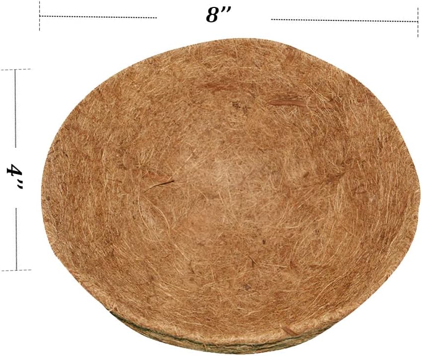 16 Inch Coco Liner for Planters, 2PCS Round Replacement Plant Basket Liner, Coco Fiber for Hanging Basket