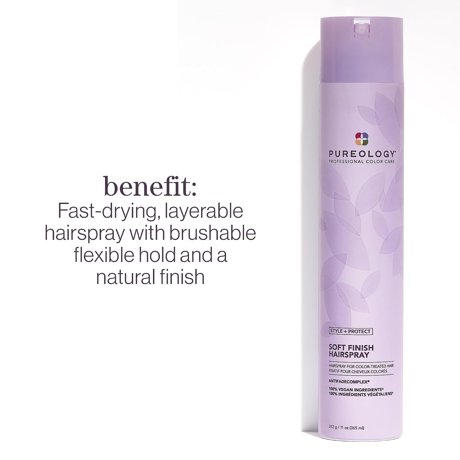 Pureology Style + Protect Soft Finish Hairspray – Flexible Hold