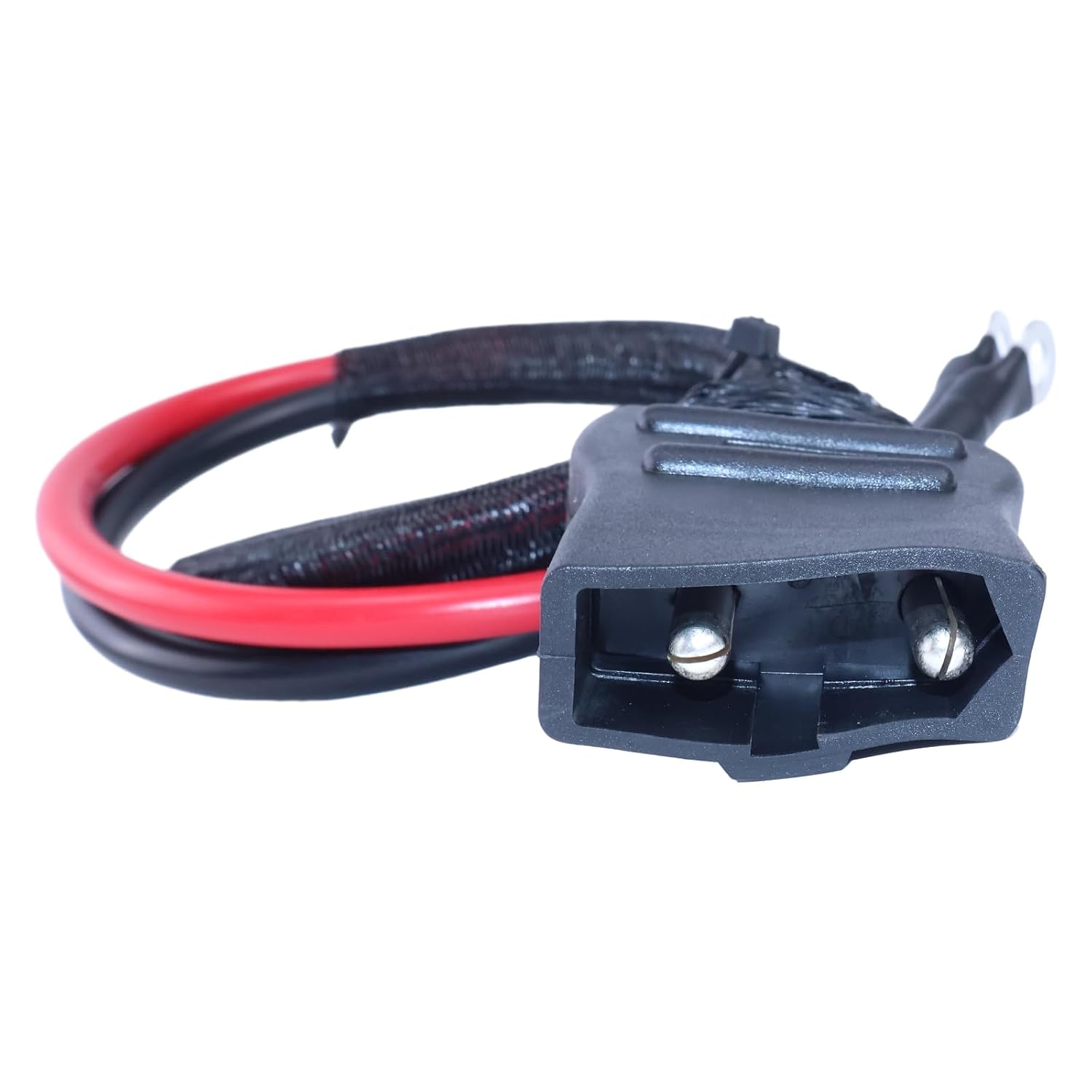 2-Pin Battery Cable Harness Plow Side 21294 8245 with Strap Ties and Cap Compatible with Western Fisher Snow Plows
