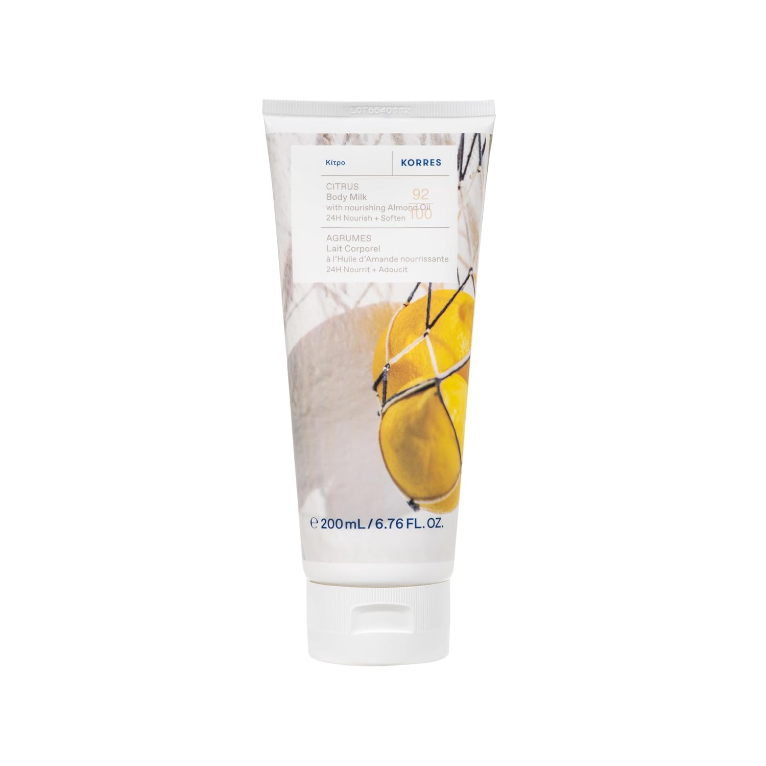 KORRES Olive Blossom Body Milk, Hydrating Lotion, 6.76 Fl Oz | With Aloe Extract, Greek Almond Oil & Provitamin B5; vegan, silicone- and paraben-free; one of 12 KORRES Body Milk scents.