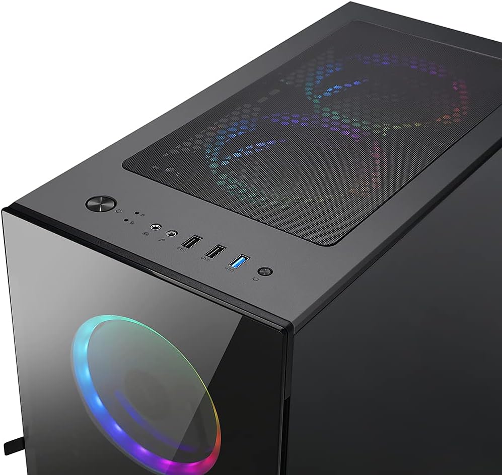 Bgears b-Voguish Gaming PC Case with Tempered Glass panels, USB3.0, Support E-ATX, ATX, mATX, ITX. (Fans are sold separately)