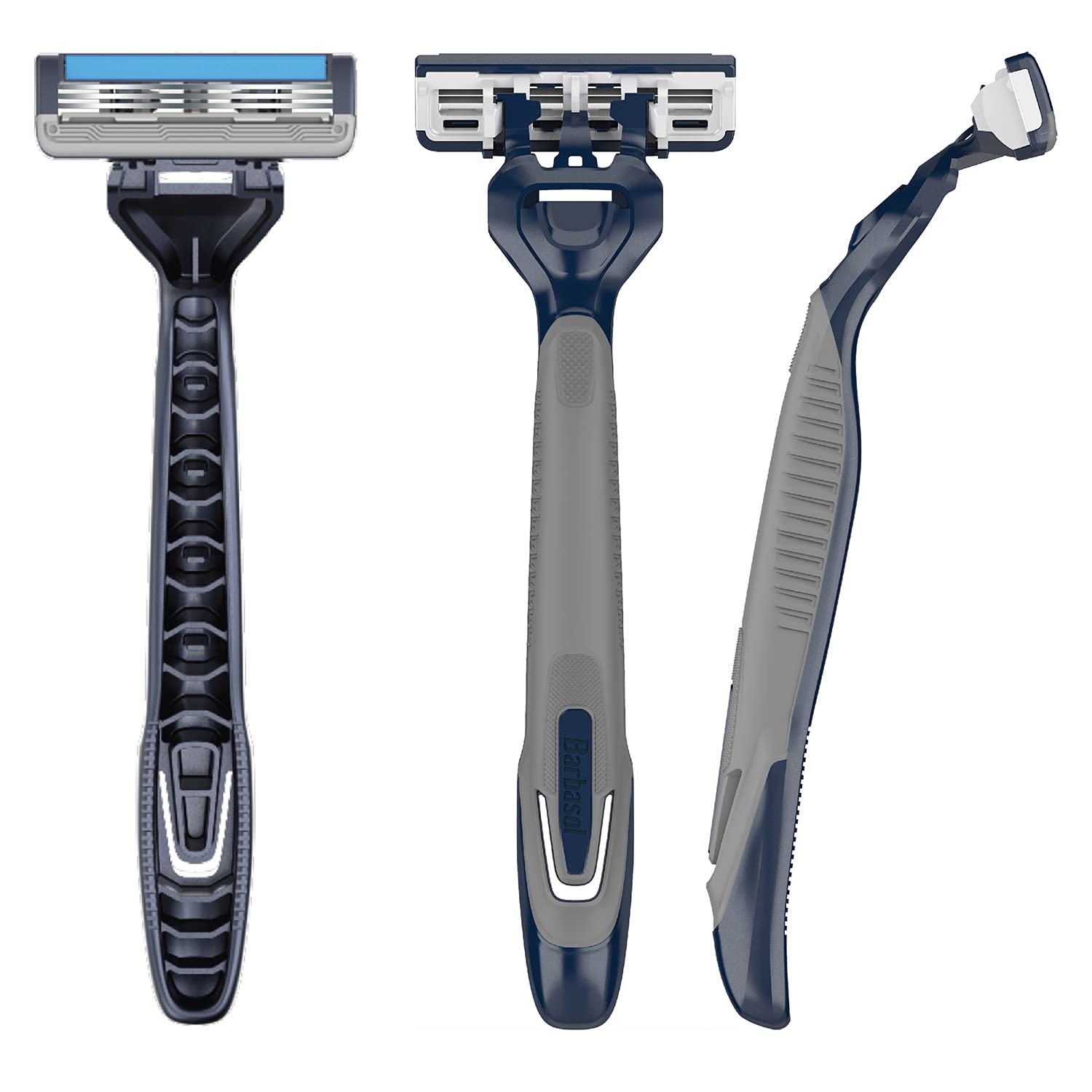 Barbasol Ultra 3 Disposable Razor Value Pack (3 Packs/12 Total Razors) | Premium 3-Blade Disposable Razors, Close Shave Technology, Pivoting Head
