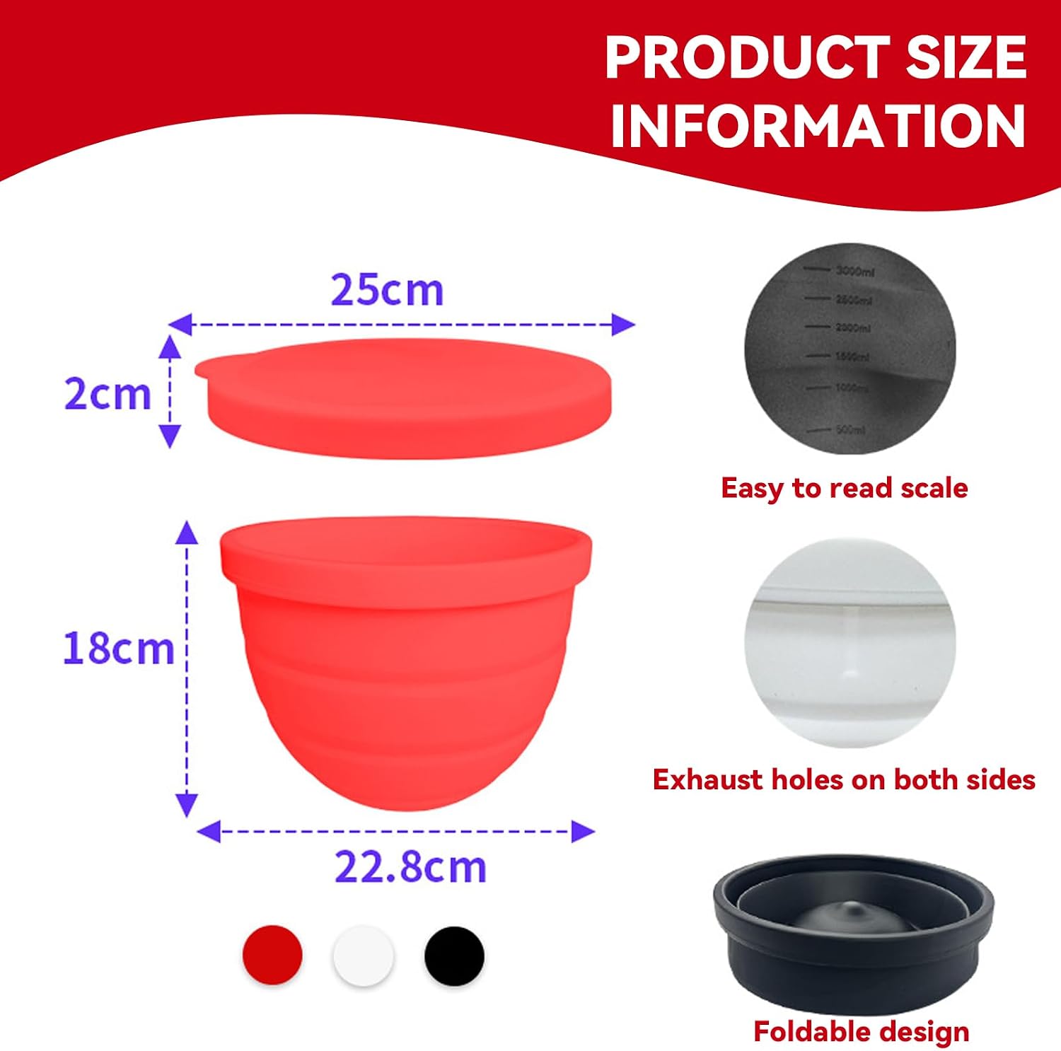 Silicone Liners for KitchenAid 5 Qt Tilt-Head Stand Mixer, Odourless,Thicker, Cold/Heat-Resistant & Non-Stick, Easy Clean, Fits 5 Quart Mixing Bowl, with Lids (1, Black)