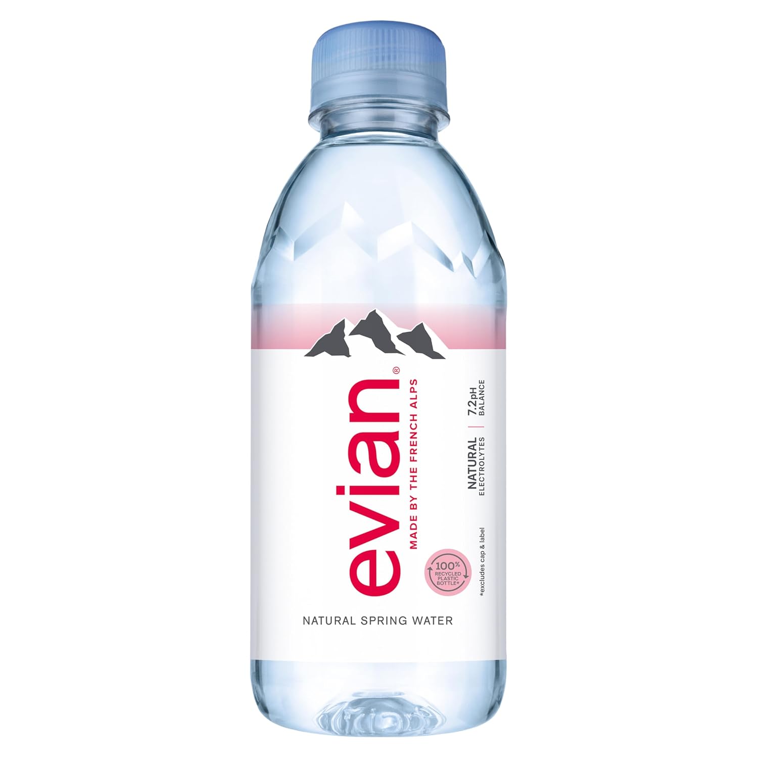 evian Natural Spring Water, PH Balanced with Natural Electrolytes, 16.9fl oz./500mL Bottles (pack of 24)