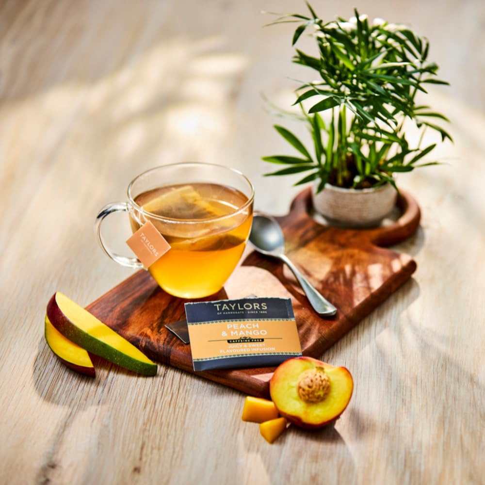Taylors of Harrogate Green Tea with Lemon, Individually Wrapped Bags, 20 Count (Pack of 1), Citrussy, Mellow and Light, Caffeinated, Enjoy Hot or Iced, 20 Teabags