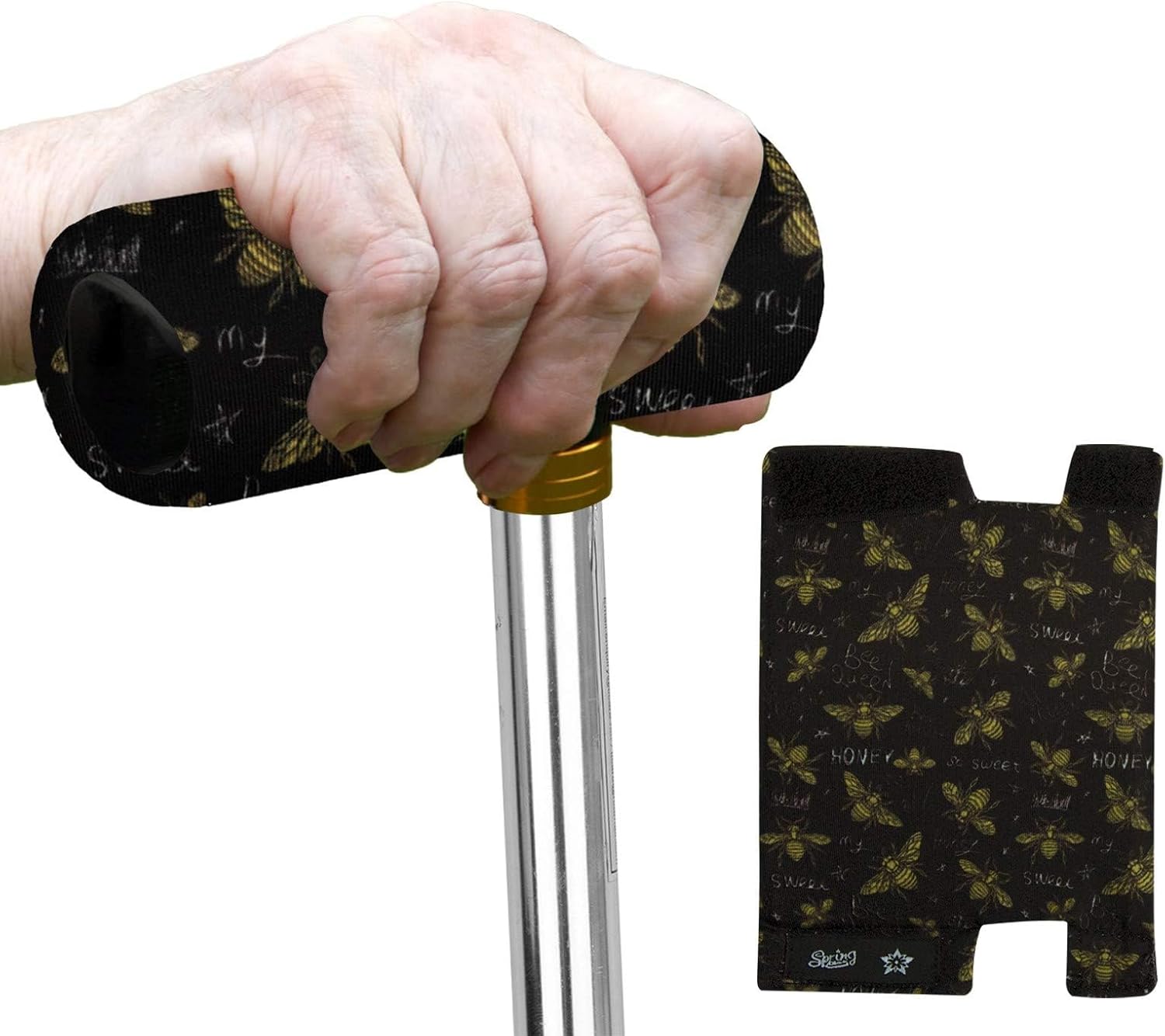 SPRING SEAON Cane Handle Pad Cover,T-Handle Grip Cushion for Walking Canes