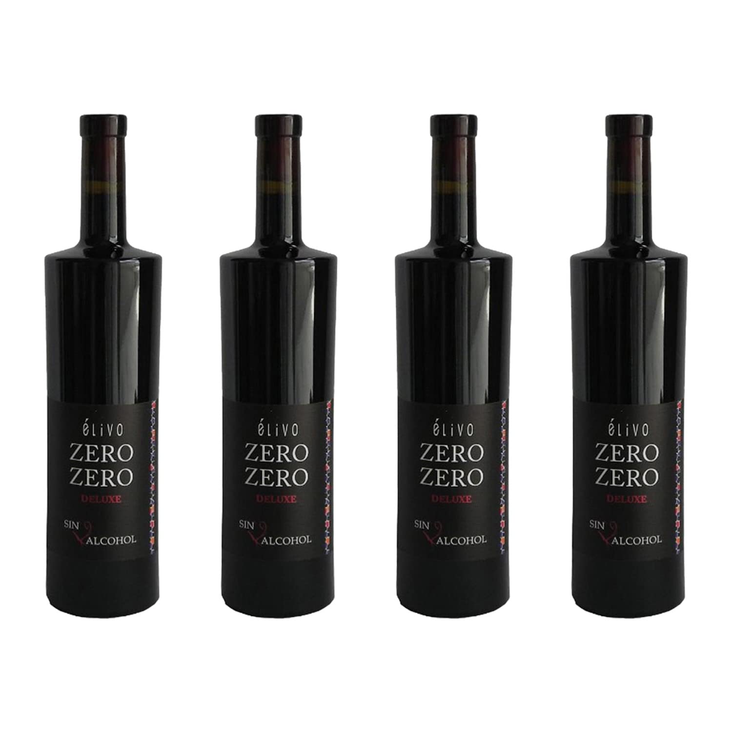 Élivo Zero Zero Deluxe Red Dealcoholized 0.0% Non-Alcoholic Red Wine From Spain 750ml, Low Sugar, Low Calories (1 Bottle)