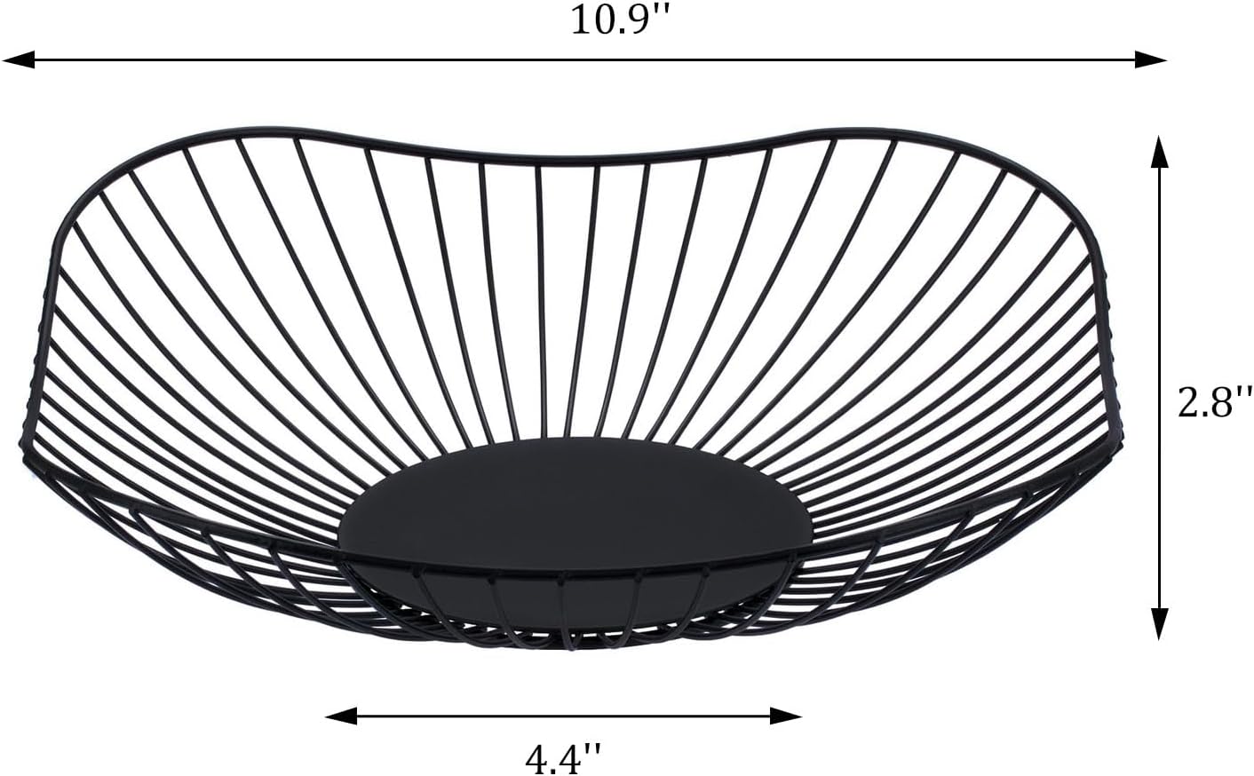 IBWell Short Curved-Edge Modern Creative Stylish Single Tier Dish