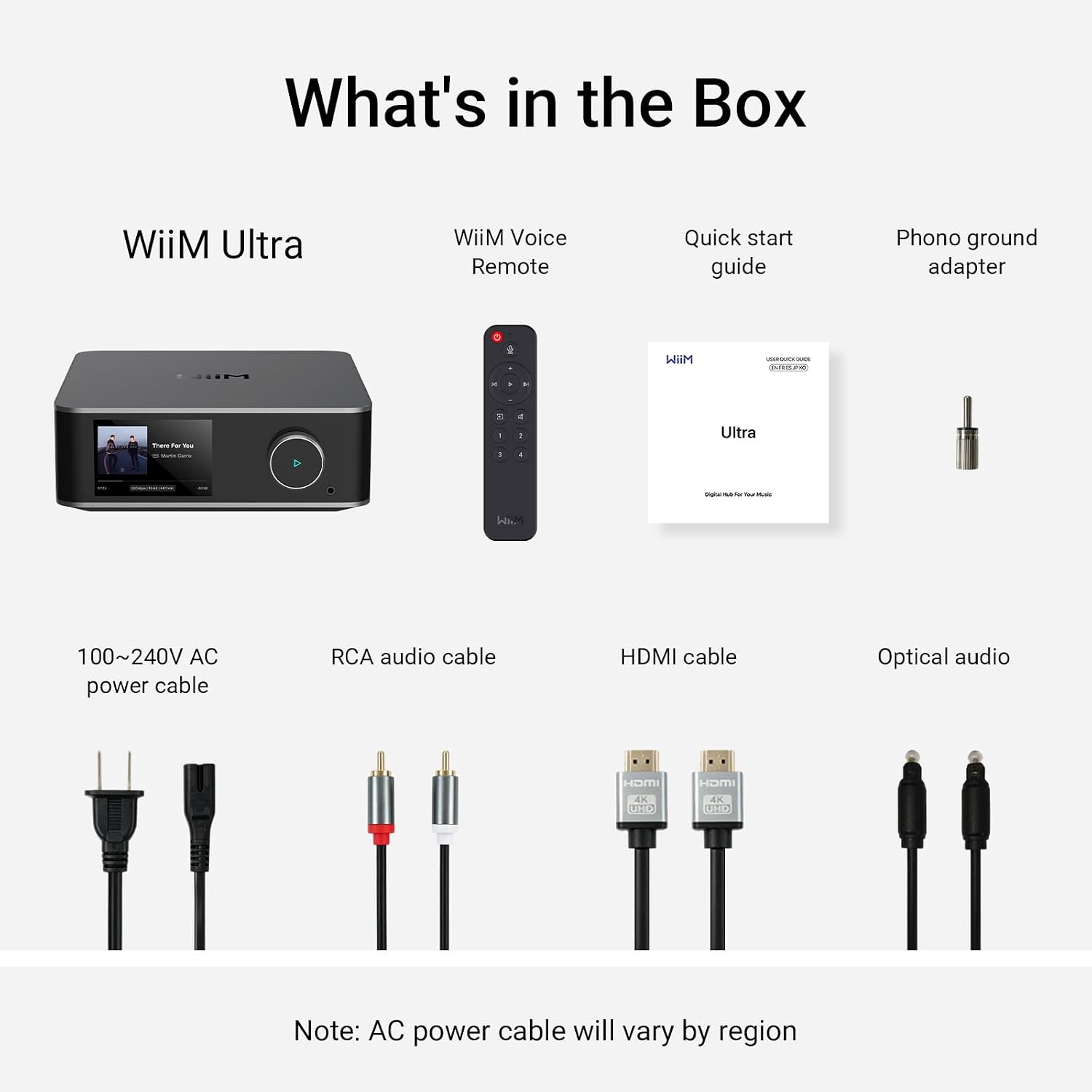 WiiM Ultra Hi-Res Music Streamer with Touchscreen & ESS DAC, Silver | Wi-Fi Streaming, RoomFit Correction, HDMI ARC, Phono Input & Multi-Room Audio