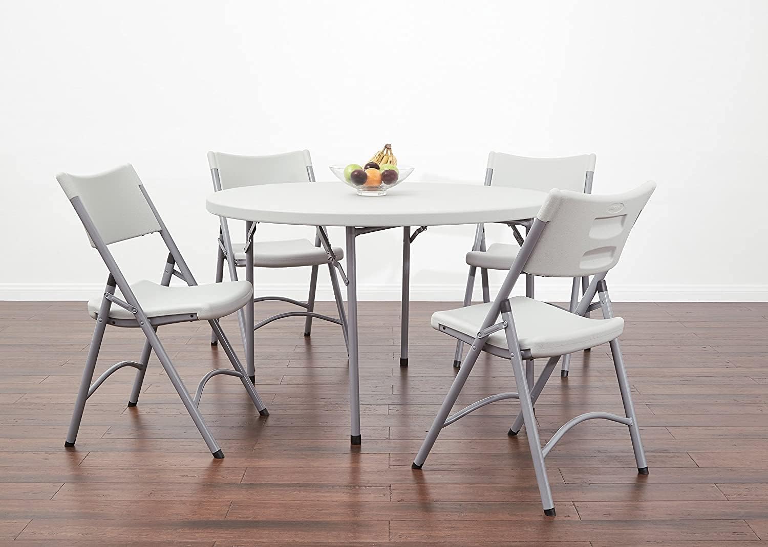 Office Star Resin Multipurpose Round Table, 4-Feet, Grey