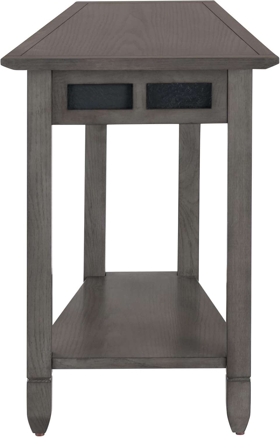 Leick Home Delton Wedge End Table, 17", Sienna