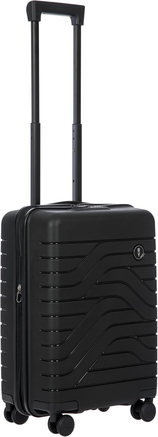 Bric's B|Y Ulisse Checked Luggage with Spinner Wheels – Expandable Lightweighted Hard Shell Suitcase, TSA Combination Lock - Removeable Wash Bag Included - 30 Inch, Mango