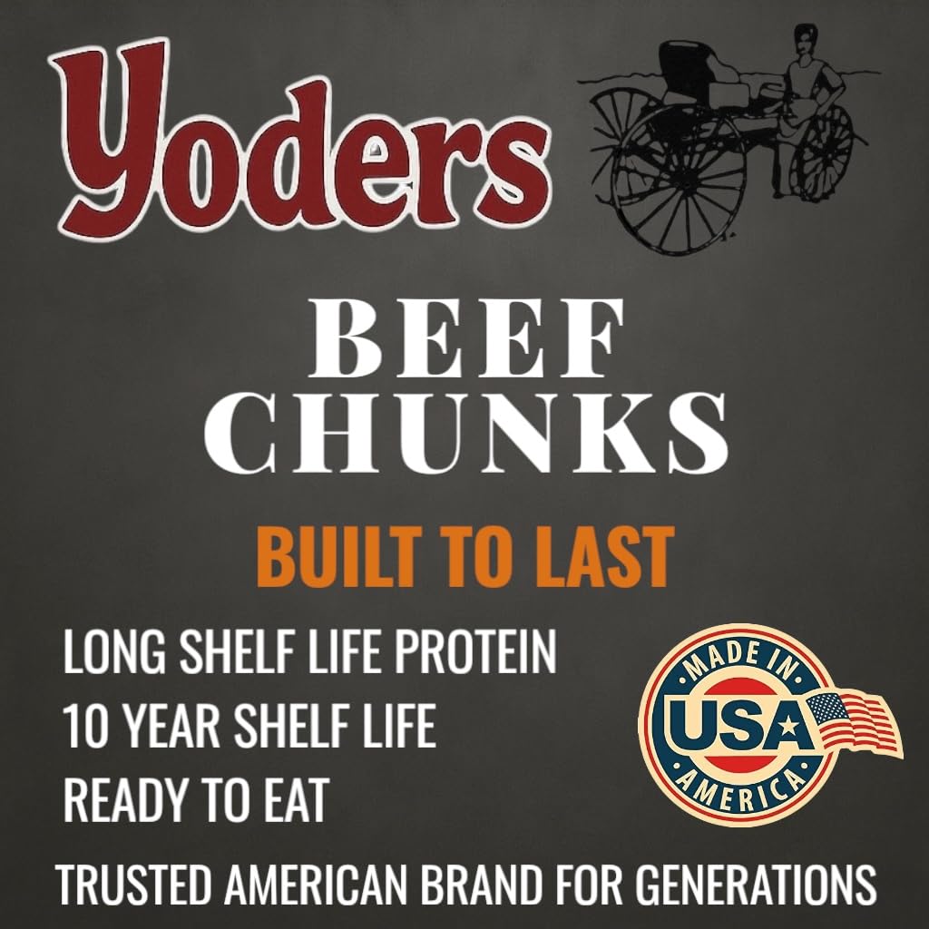 Yoder's Canned Premium Boneless Beef Chunks, 28 Oz(1 lb.12 Oz,1 can)