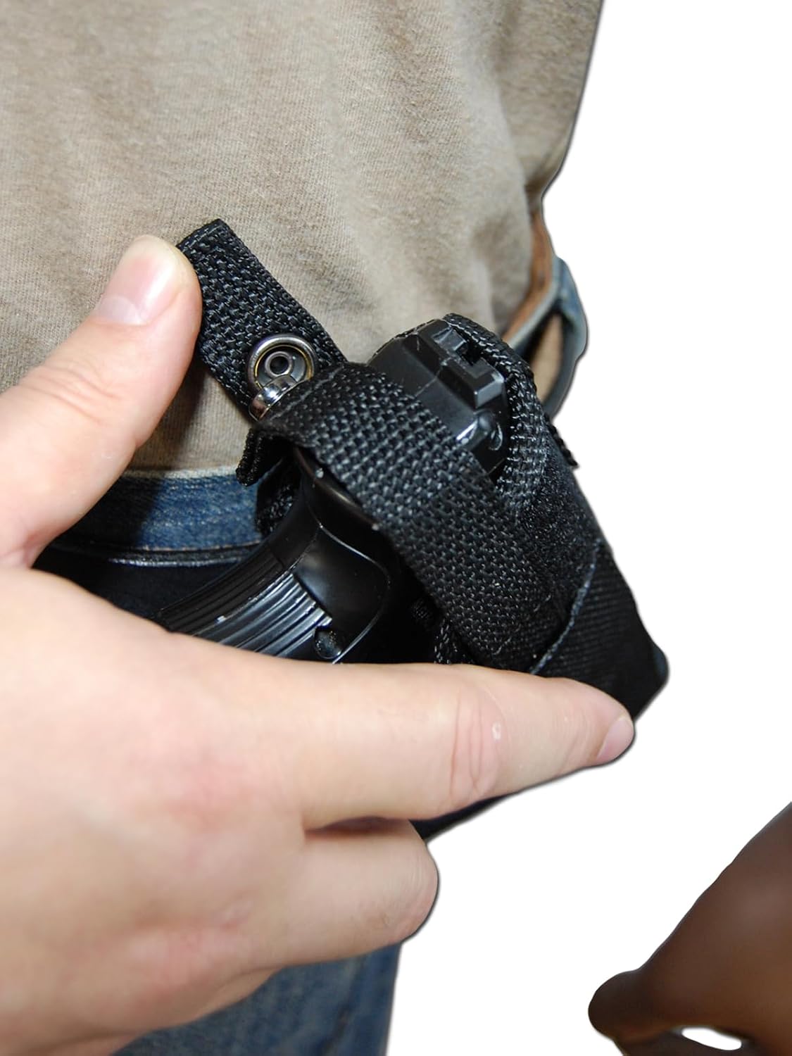 Barsony New Cross Draw Holster for Compact Sub-Compact 9mm .40 .45 Pistols