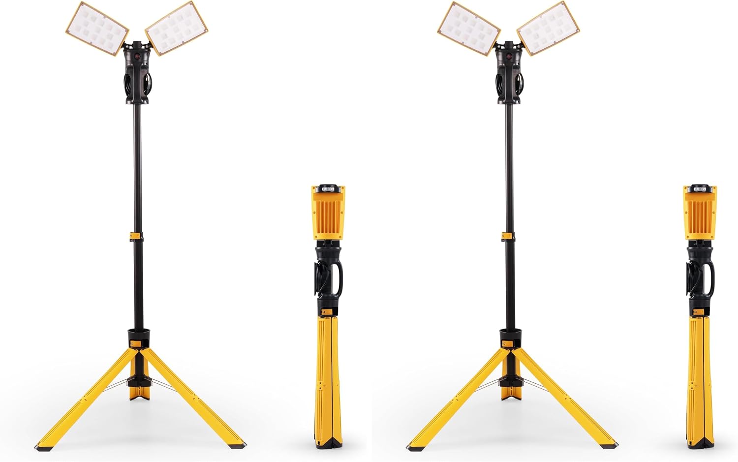 LUTEC Upgraded 5000K 15000 LM 105 W LED Work Light with Telescoping Tripod