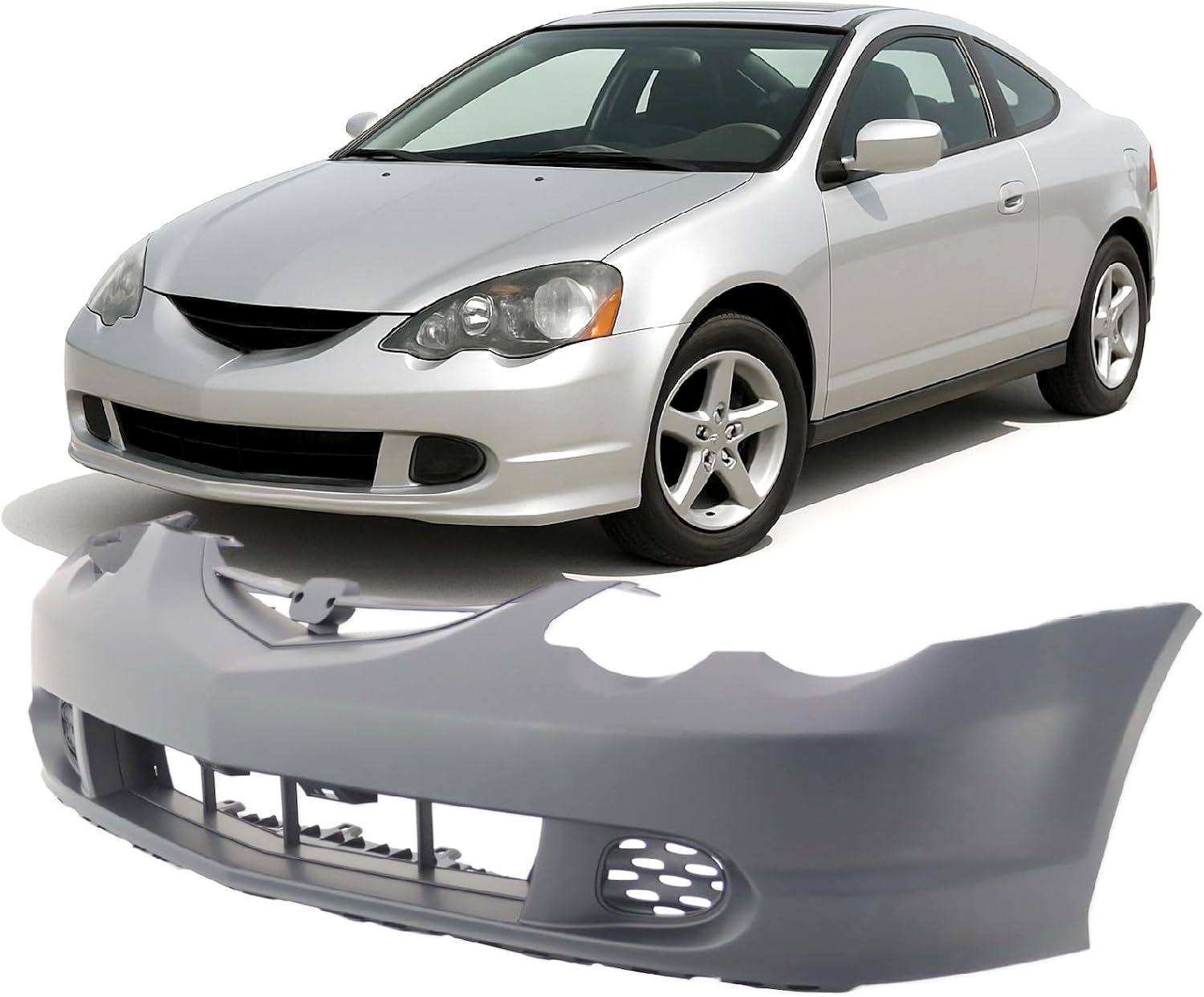 FitParts Compatible with Chevrolet Malibu 1997–2005 Front Bumper Cover
