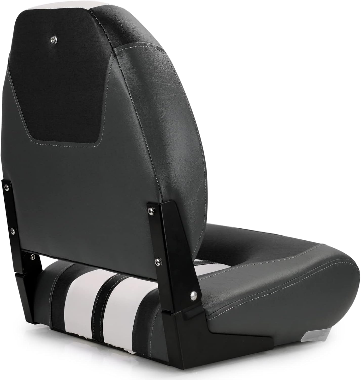 NORTHCAPTAIN Deluxe A Pair of Marine High Back Folding Boat Chair Fishing Boat Seat, for Fishing, Bass/Jon/Pontoon Boat Chairs