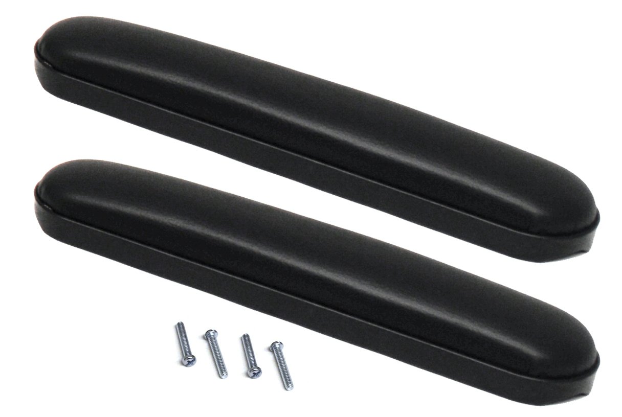 ALCO Heavy Duty Desk Length (10-1/4") Wheelchair Arm Pads, Black (Pair), Universal: Fits Most Medline, Drive, Invacare, E&J, Guardian, Lumex, Tuffcare