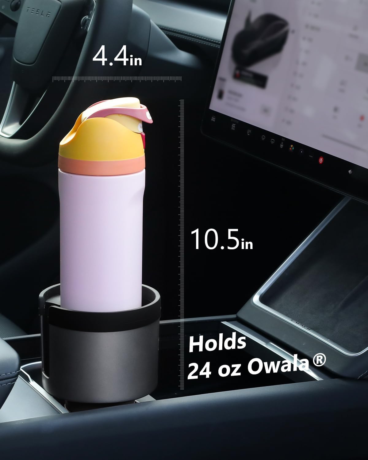 SEVEN SPARTA Car Cup Holder Expander for 32-40oz Large Bottles & Tumblers