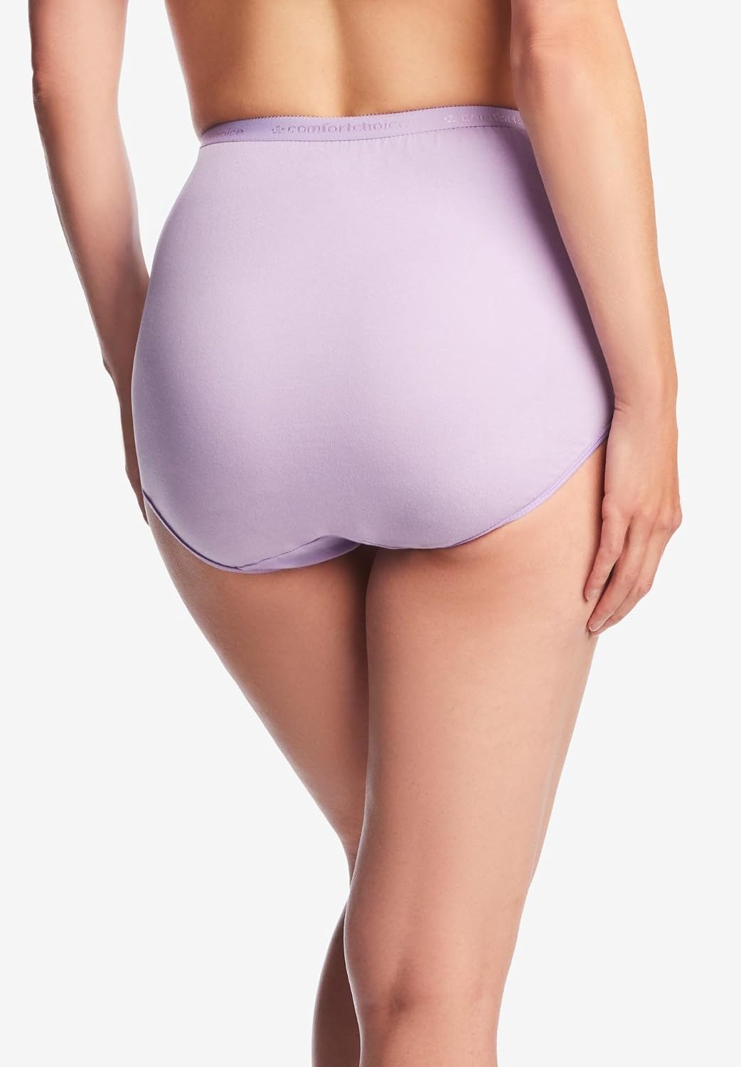 Comfort Choice Plus Size 5-Pack Classic Silky Nylon Brief