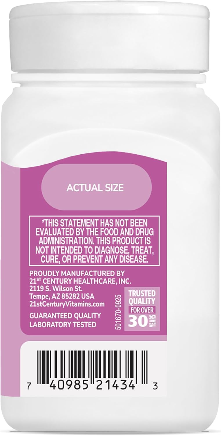 21st Century Hair, Skin and Nails Advanced Formula Caplets, 50 Count | Advanced Hair, Skin & Nails Formula with Vitamins, Minerals & Herbs