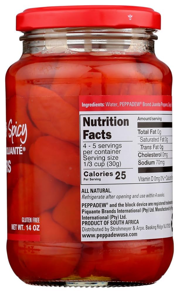 Peppadew Peppers - Hot - Value Bundle of 6 (84 ounce)