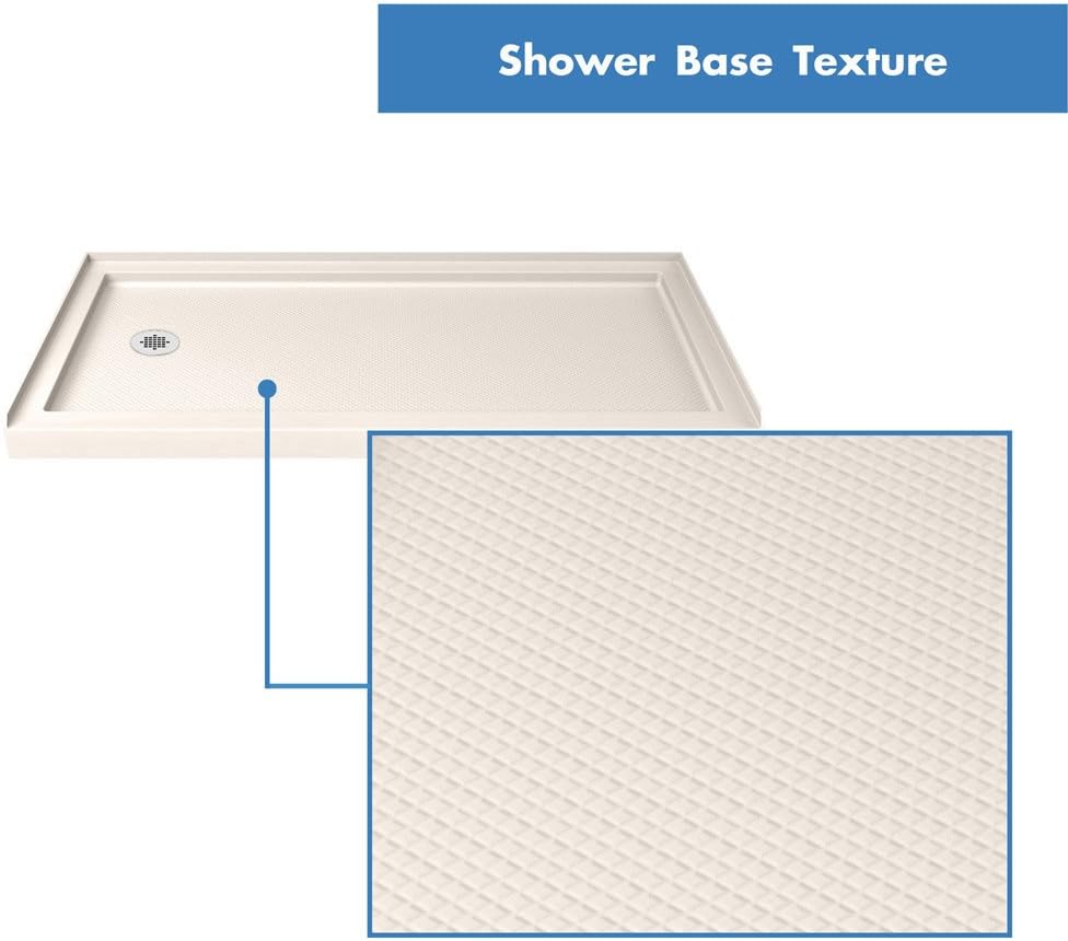 DreamLine SlimLine 32 in. D x 32 in. W x 2 3/4 in. H Center Drain Single Threshold Shower Base in White, DLT-1132320