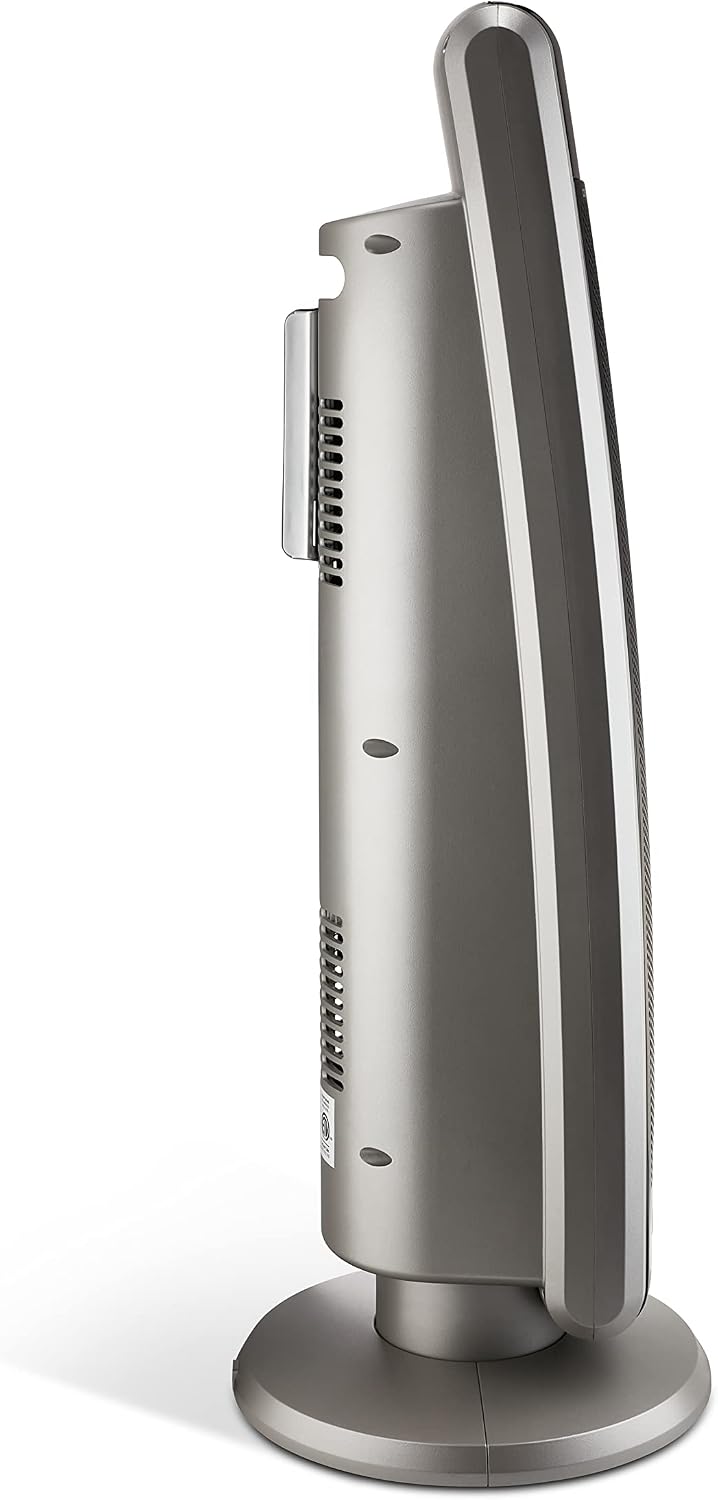 Lasko Oscillating Digital Ceramic Tower Space Heater - 29” - 5586 - Black | Built-In Handle, For Large Rooms, Cool Touch Housing, Overheat Protection Adjustable Thermostat, Timer, Remote, 1500W