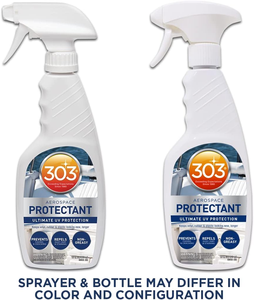 303 Products Marine Aerospace Protectant – UV Protection – Repels Dust, Dirt, & Staining – Smooth Matte Finish – Restores Like-New Appearance – 10 Fl. Oz. (30305)
