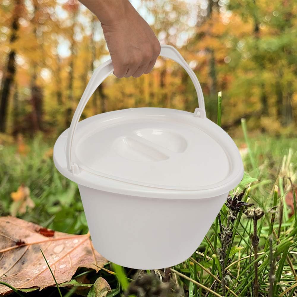 VINGLI Portable Toilet | Indoor Outdoor Commode w/Detachable Inner Bucket & Removable Paper Holder, Lightweight & Compact for Camping, Boat, Van