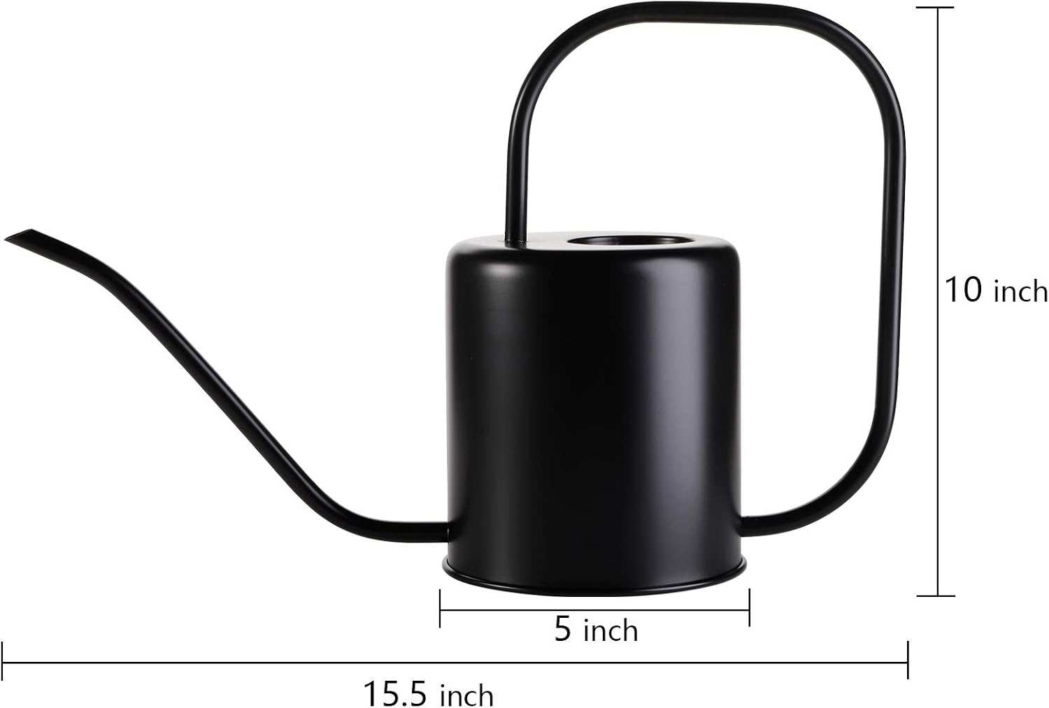 Fasmov 51 Oz Stainless Steel Watering Can Modern Style Watering Pot, Watering Can with Long Spout for Easy Pour, Water Outdoor Garden, Indoor Plant (Silver)
