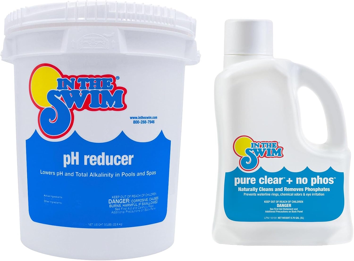 In The Swim pH Reducer for Swimming Pools, Spas, and Hot Tubs - 30 Pounds | Lowers Alkalinity - Prevents Cloudy Water - Balances Water - 90% Sodium Bisulfate