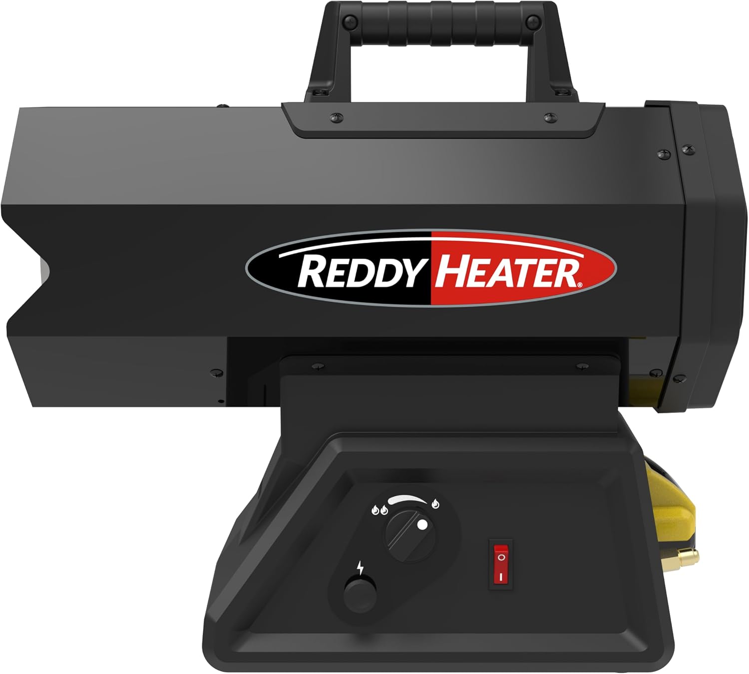 Reddy Heater 60, 000 BTU Forced Air Propane Heater, Battery Hybrid - RFG60DC | Outdoor Heater for Garage, Jobsite & Construction Site