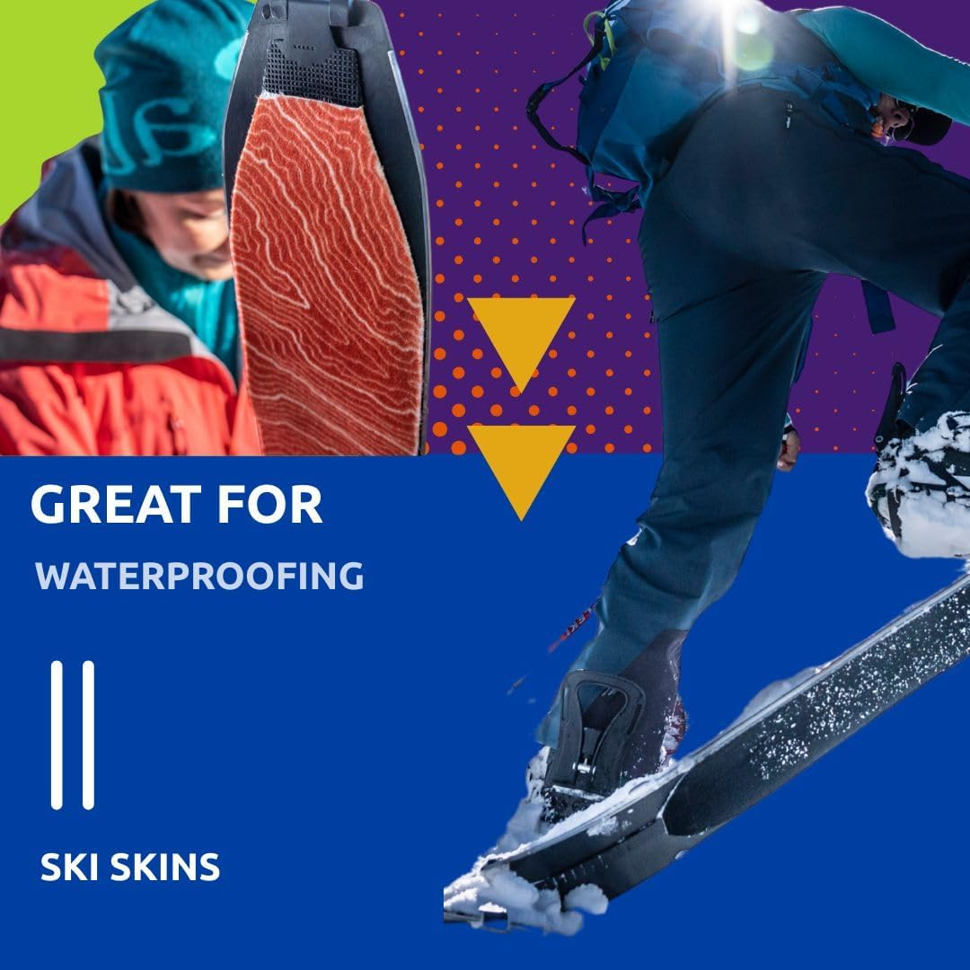 Nikwax Ski Skin Proof Waterproofing, Enhances Performance, Prevents Ice Build Up, Ski Care, Liquid Wax, Backcountry Skiing