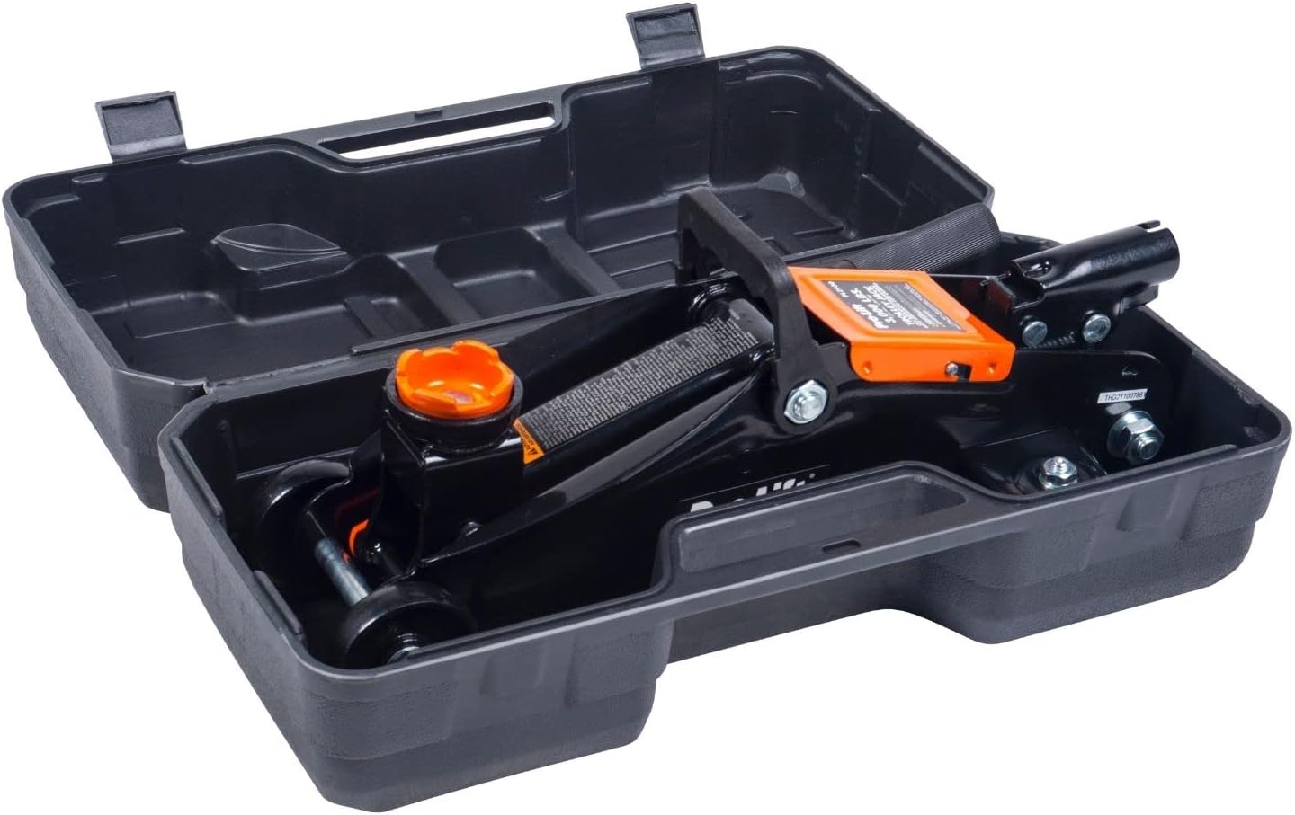 Pro-LifT F-2315PE Grey Hydraulic Trolley Jack Car Lift with Blow Molded Case-3000 LBS Capacity, 12 Inch, Black
