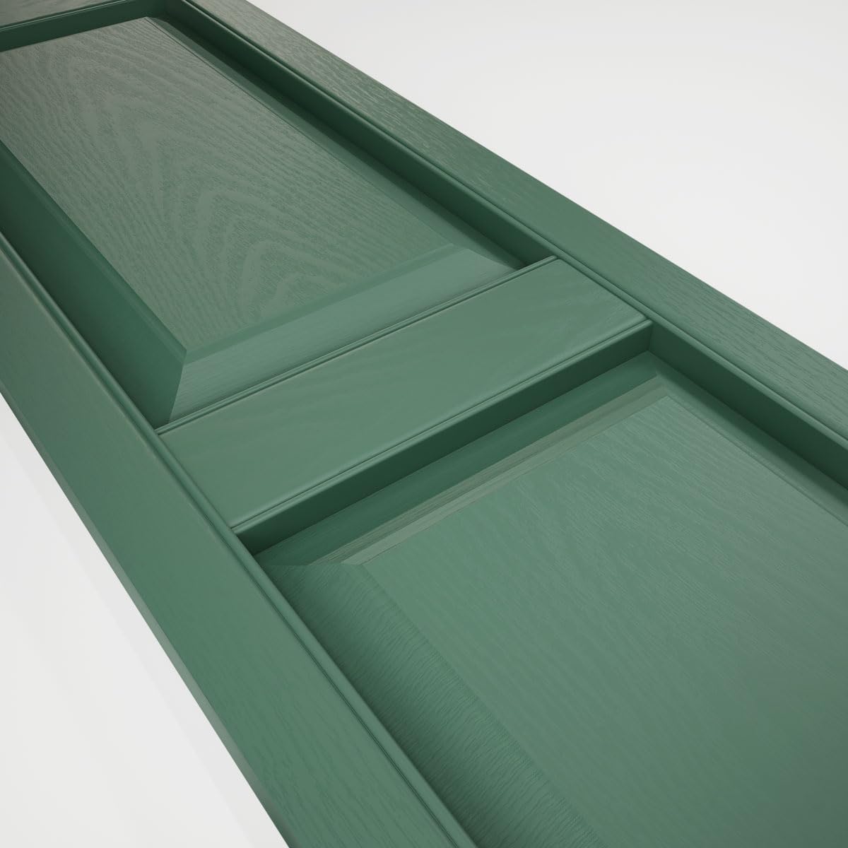 Ekena Millwork Lifetime Vinyl LP2S14X06300BL Standard Two Equal Panel Vinyls, Raised Panel Vinyl Shutters, w/Installation Shutter-Lok's & Matching Screws (Per Pair), 14.75"W x 63"H, Black