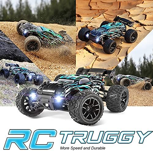HAIBOXING RC Cars Hailstorm, 36+KM/H High Speed 4WD 1:18 Scale Waterproof Truggy Remote Control Off Road Monster Truck with Two Rechargeable Batteries