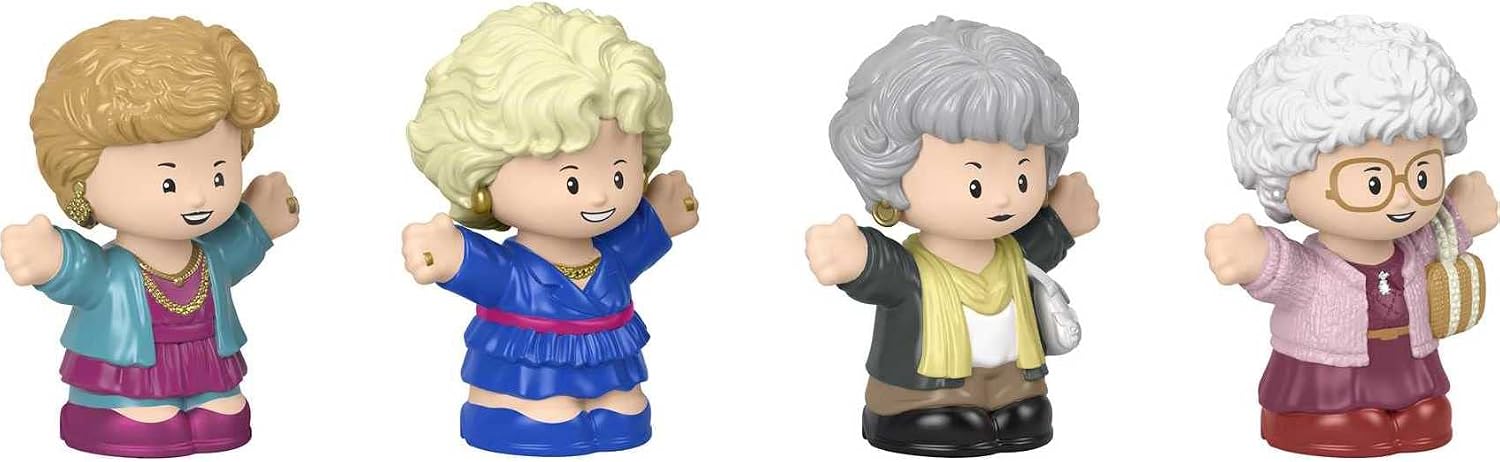 Little People Collector The Golden Girls TV Show Special Edition Set for Adults & Fans, 4 Figures in Display Package
