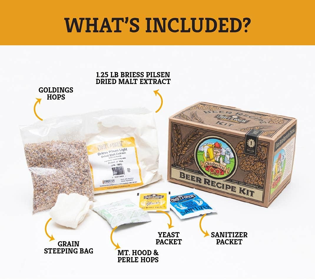 Craft A Brew Recipe Kit - Oktoberfest Ale Refill - 1 Gallon - Ingredients for Home Brewing Beer