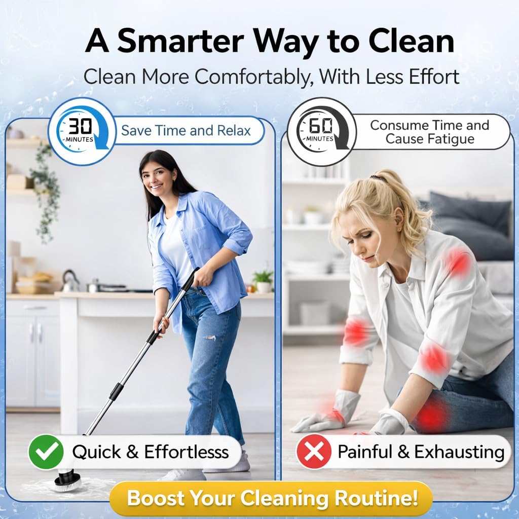 Premium Electric Bathroom Cleaning Brush